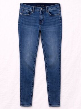 Lucky Brand Ava Mid Rise Skinny Jeans Blue Wash Size 8 / 29